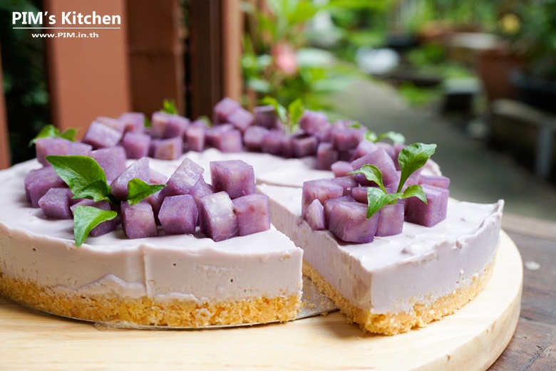 nobake taro cheesecake 20