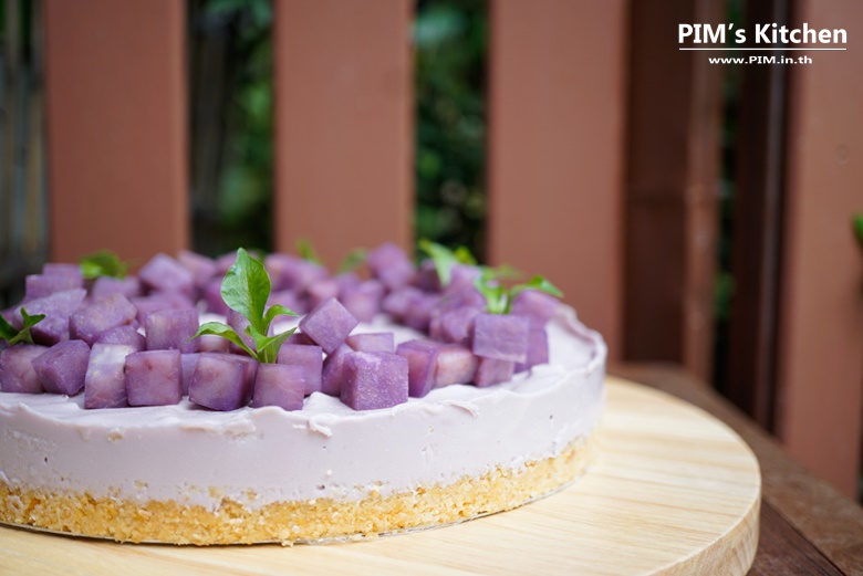 nobake taro cheesecake 22