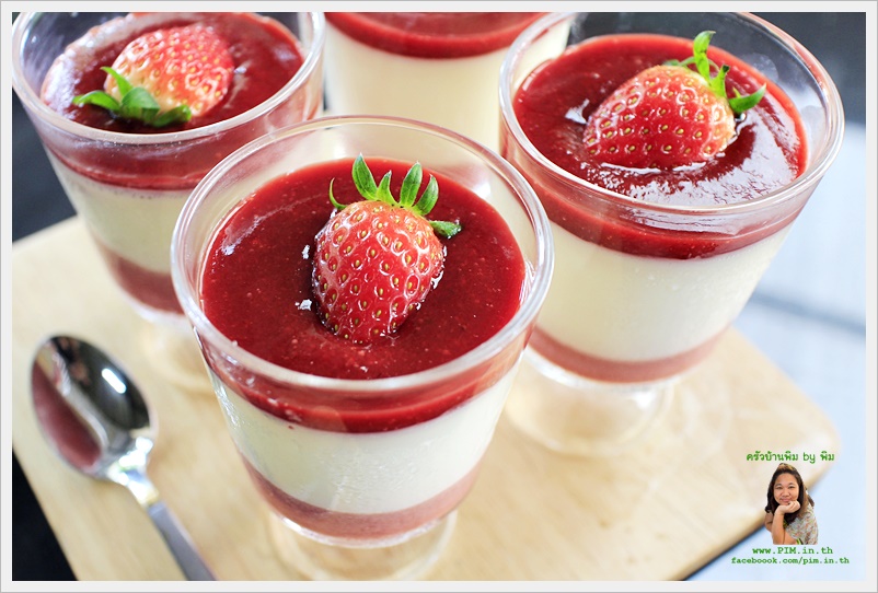 strawberry panna cotta 24