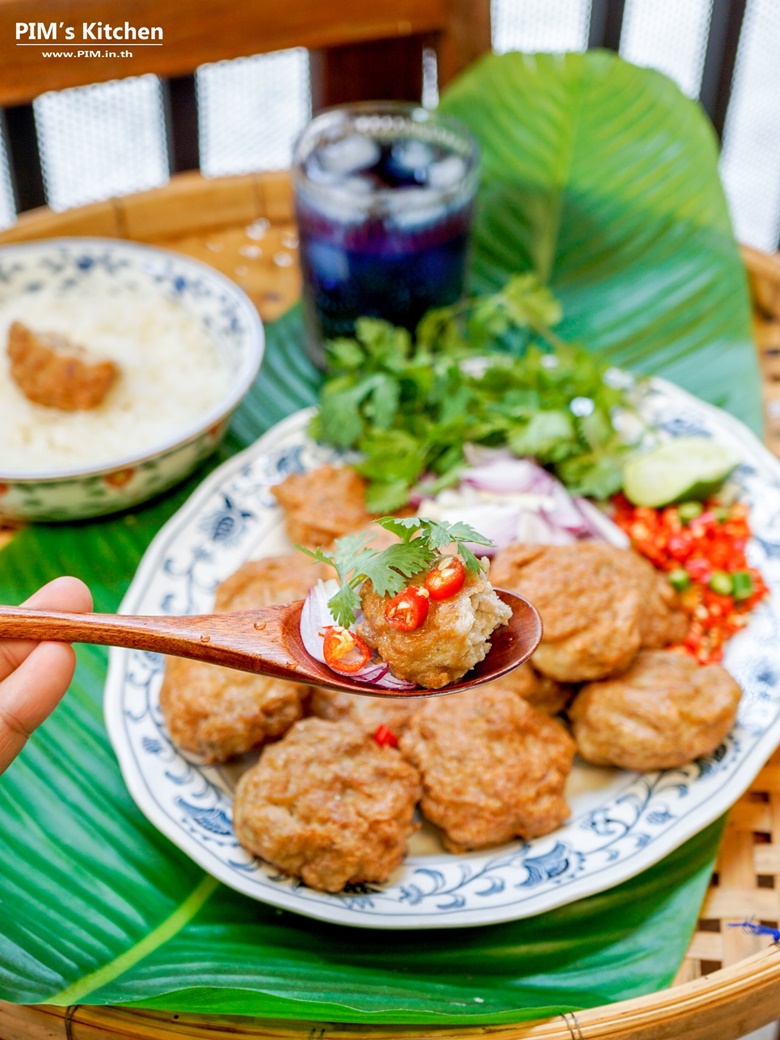 fried salted fish pork ball 001