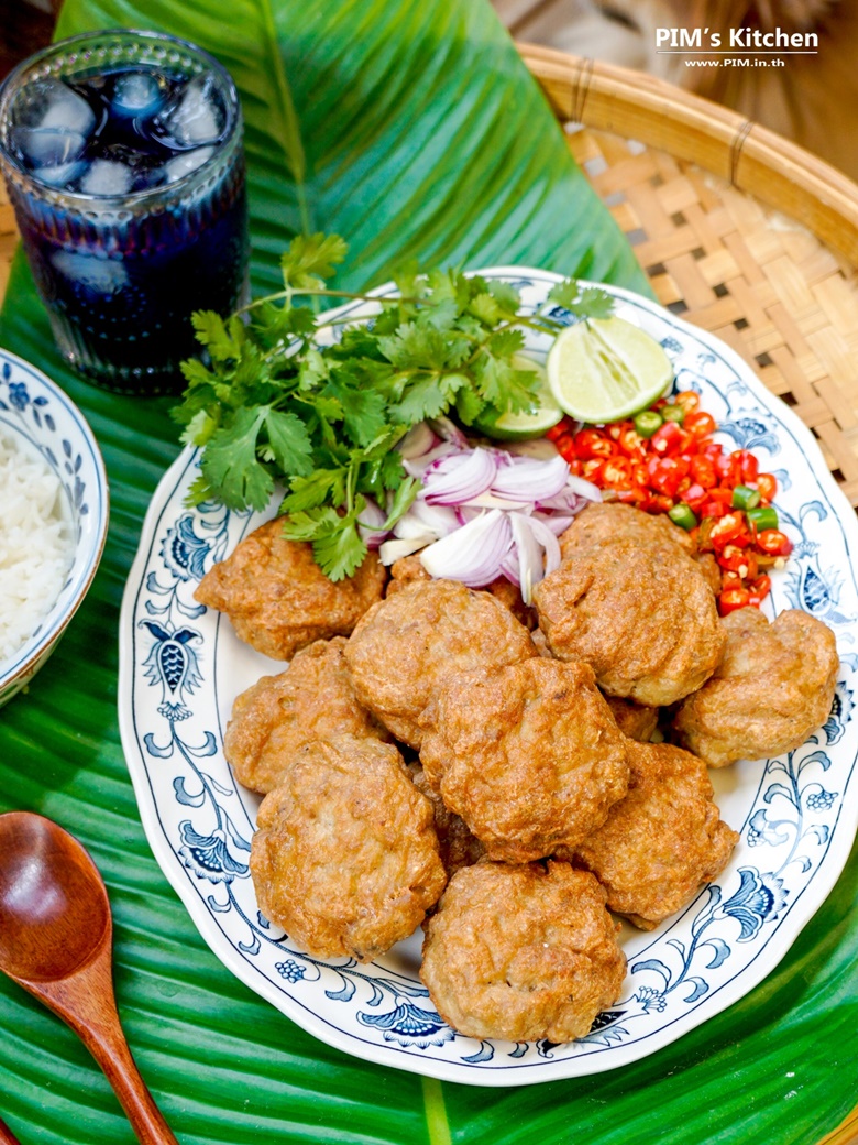 fried salted fish pork ball 002