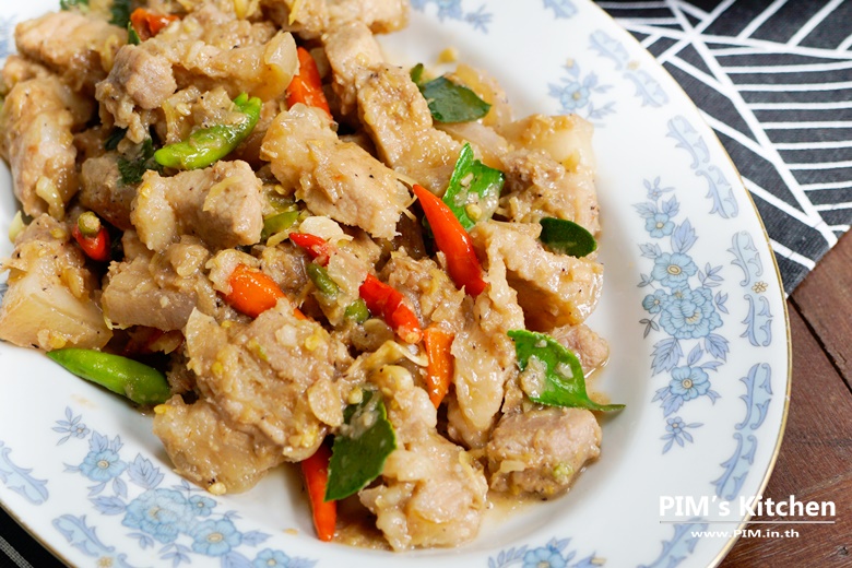 stir fried belly pork with shrimp paste 12