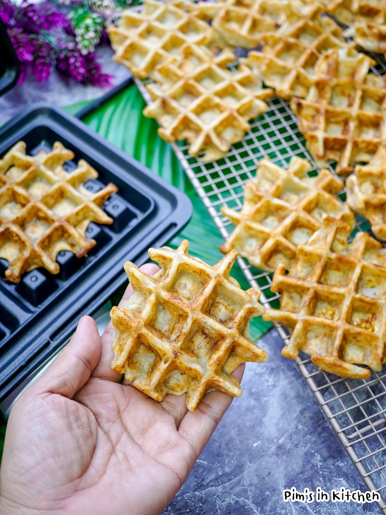 banana cake waffle 01