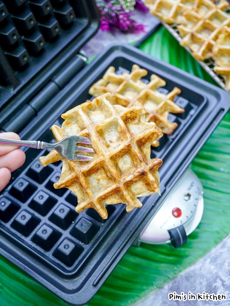 banana cake waffle 03